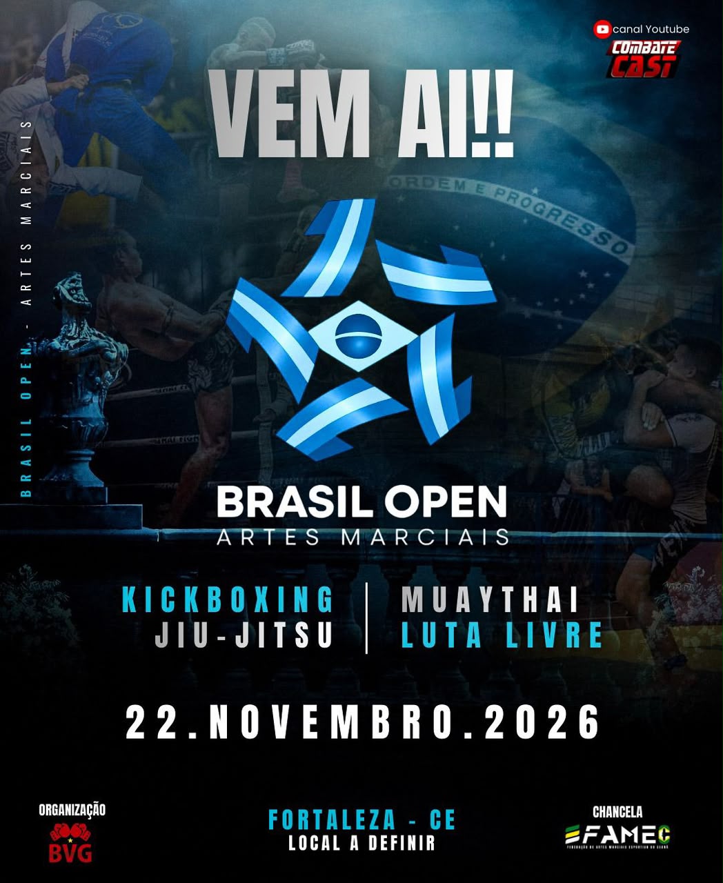 Cartaz do Brasil Open de Artes Marciais